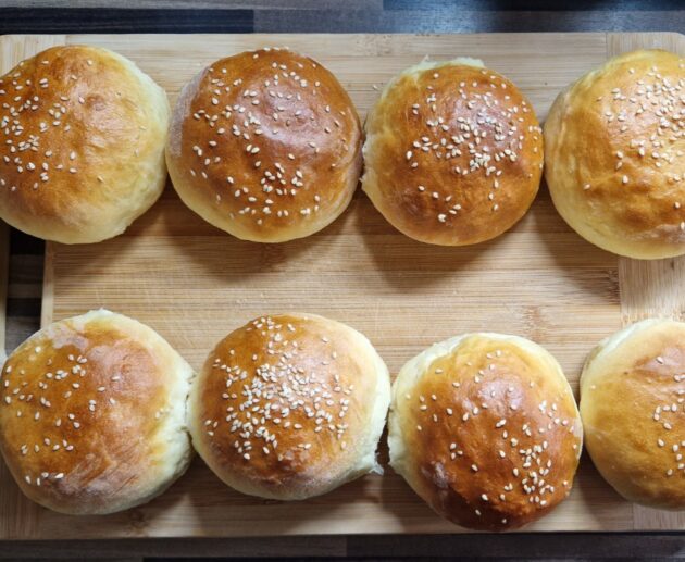 Máslové briošky na burger
