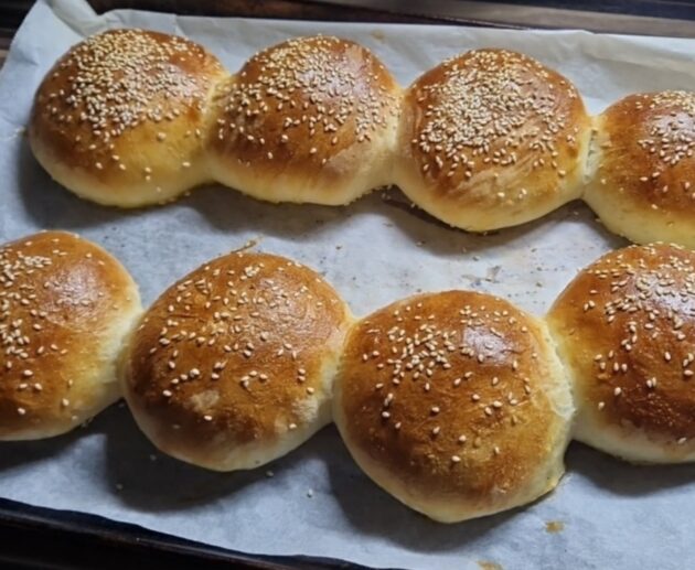 Domácí housky na hamburger