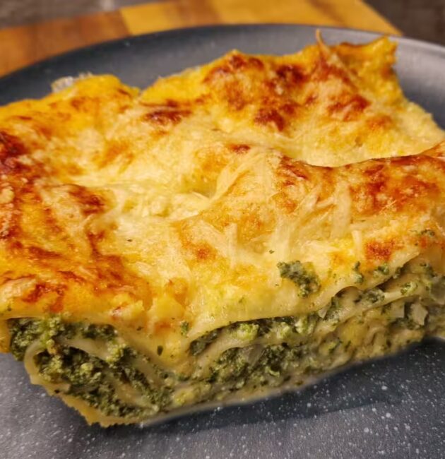 Špenátové lasagne s ricottou