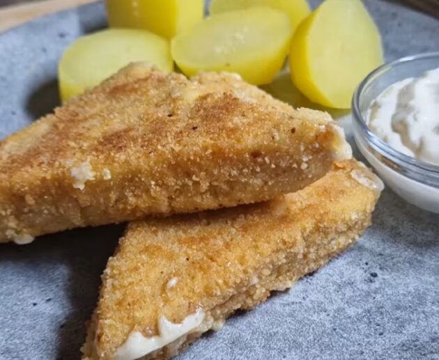 Netradiční smažený sýr