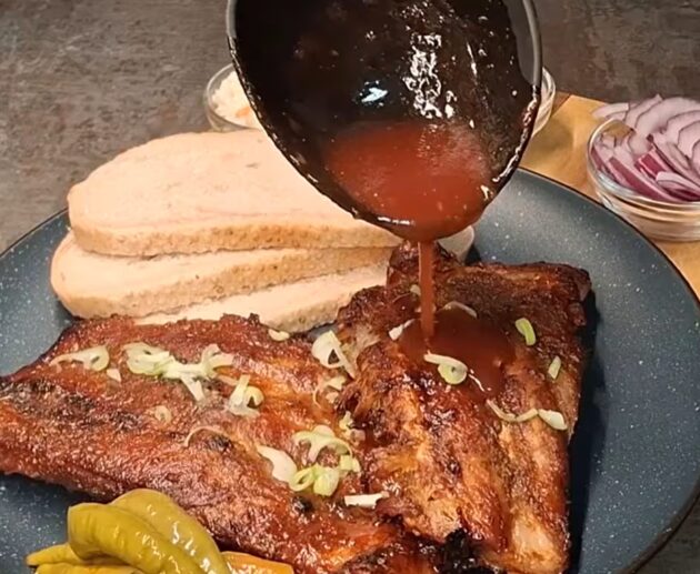 Medová marináda na žebra