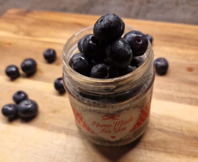 Rychlý chia puding (poměr surovin)