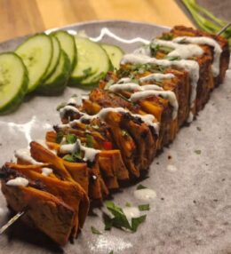 Virální tortilla kebab na špízu