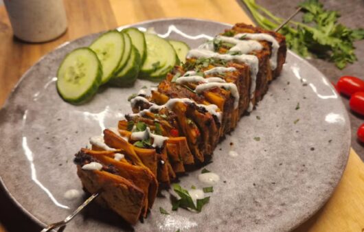 Virální tortilla kebab na špízu