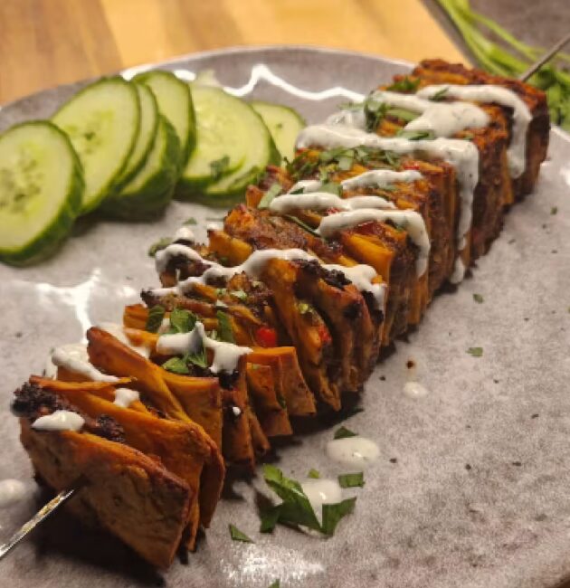 Virální tortilla kebab na špízu
